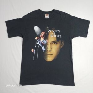 1997 Vintage Bryan White “Sittin on go” Tour Shirt Country Music Tee Black Large